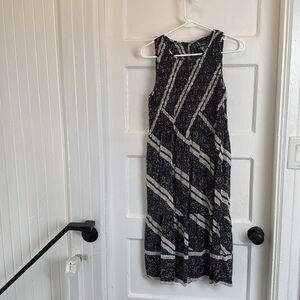 Club Monaco 100% Silk Nautical Paisley Dress, Size 6